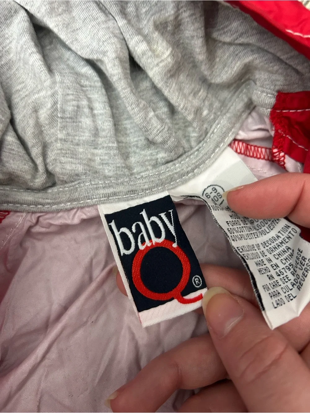 Vintage Baby Q‎ Y2K Red Little Rookie Windbreaker Jacket Size 6-9 Months
